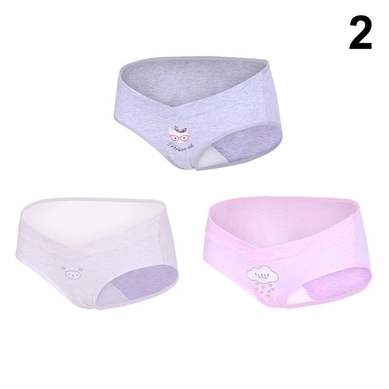 3 шт. женские трусики с низкой посадкой хлопковое мягкое дышащее эластичное