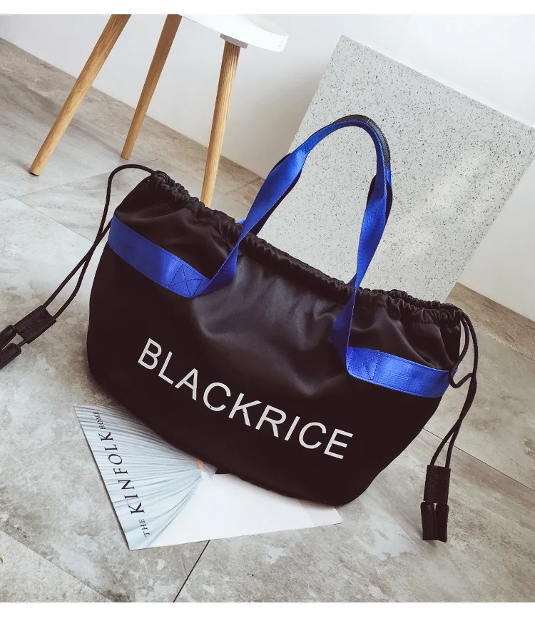 Письмо модный бренд Оксфорд Gym Bag для фитнес для женщин спортивная сумка чехол для мусора путешествия вещевой мешок женский