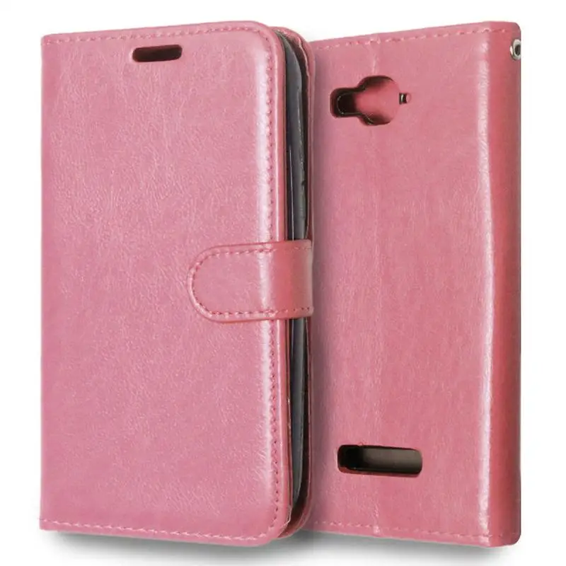 Роскошный чехол бумажник из искусственной кожи с откидной крышкой для Alcatel One Touch