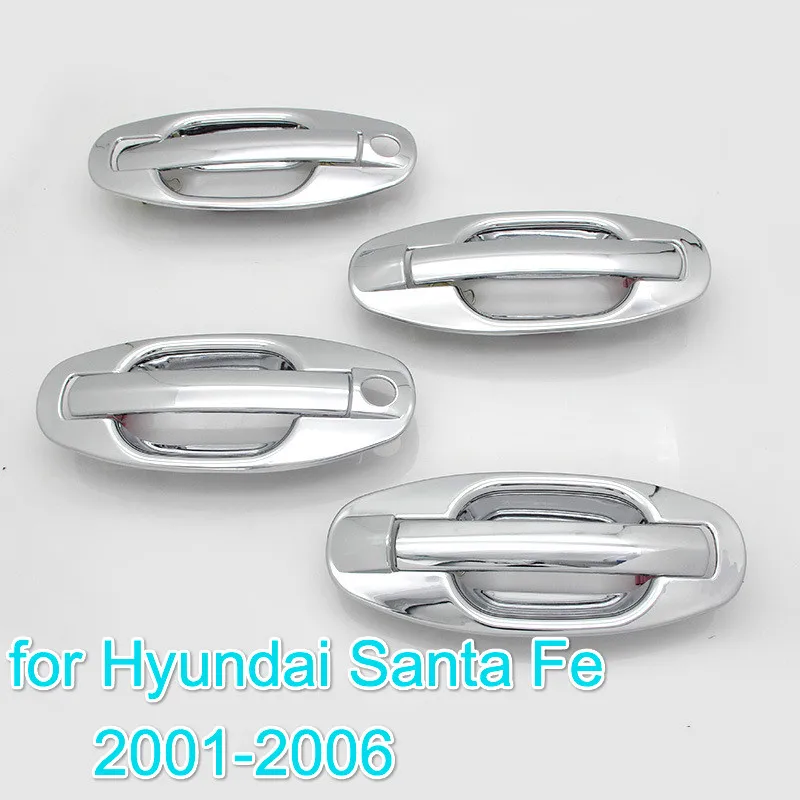 FUNDUOO для Hyundai Santa Fe 2001 2002 2003 2004 2005 2006 новые хромированные покрытия дверных ручек из