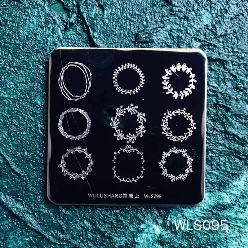 WLS95 Новые пластины для штамповки ногтей WULUSHANG квадратные пластины для ногтей из нержавеющей стали 6*6 см изображения для дизайна ногтей Konad штампы маникюрные для красоты - Цвет: WLS95
