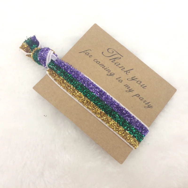 50 шт./лот блеск Стиль девичник Подарки для гостей волосы галстук команды