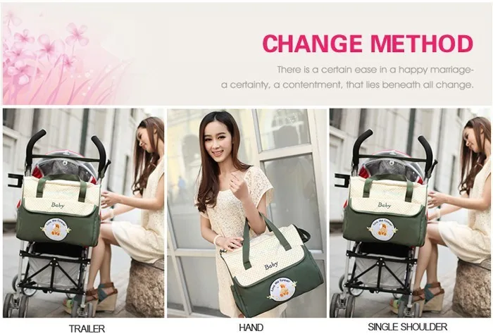 Новый дизайн 3 цвета сумки для детских подгузников мам брендовые дорожные