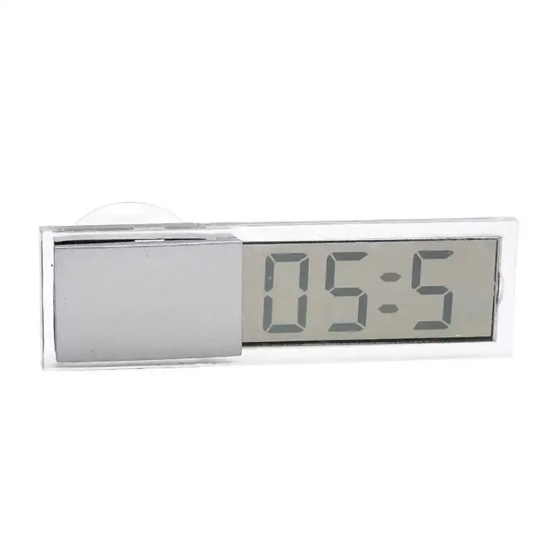 ЖК дисплей мини электронные часы установленное окно с присоской автомобильные - Фото №1