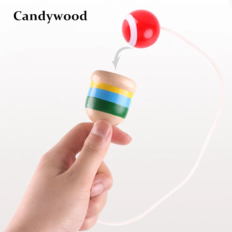 Деревянные игрушки Candywood мяч игра на координацию шпага жонглирование