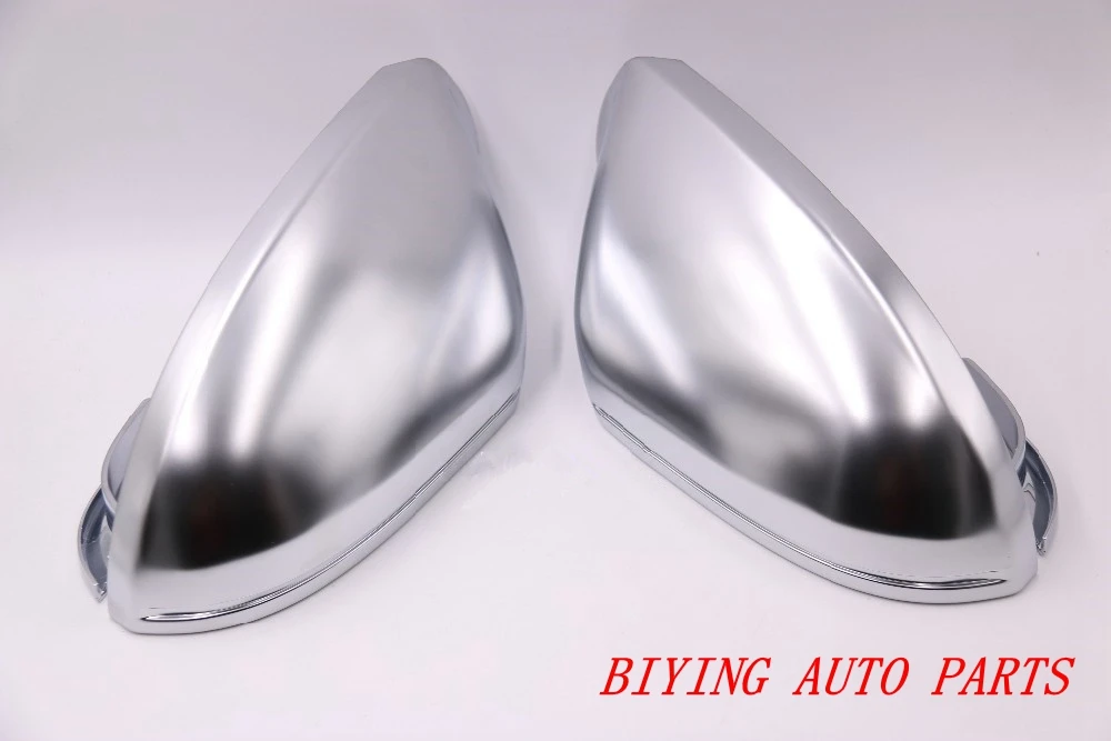 1 pair For Audi A6 C7 matt Silver chrome mirror case rearview cover shell | Автомобили и мотоциклы