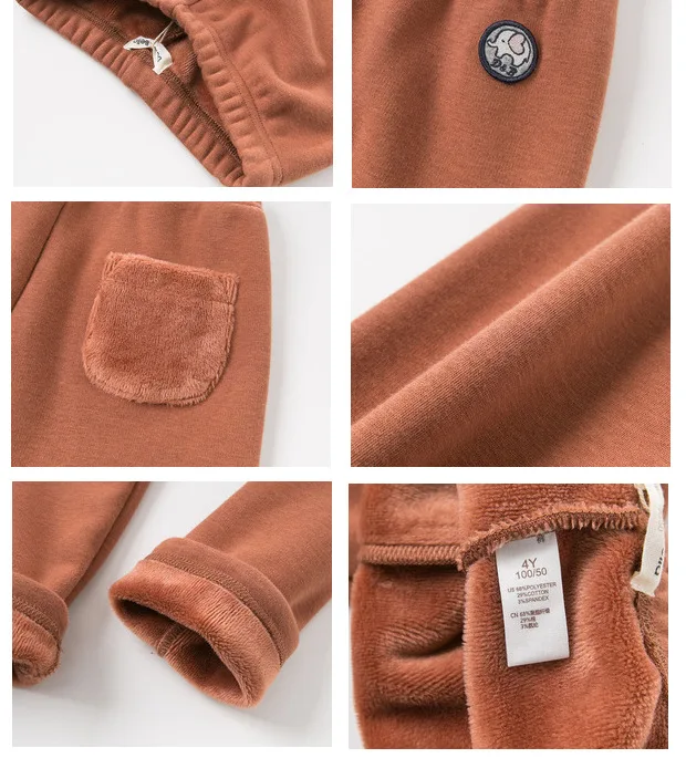 DBK8395 dave bella/зимние От 5 до 13 лет модные штаны для маленьких девочек детские длинные штаны высокого качества