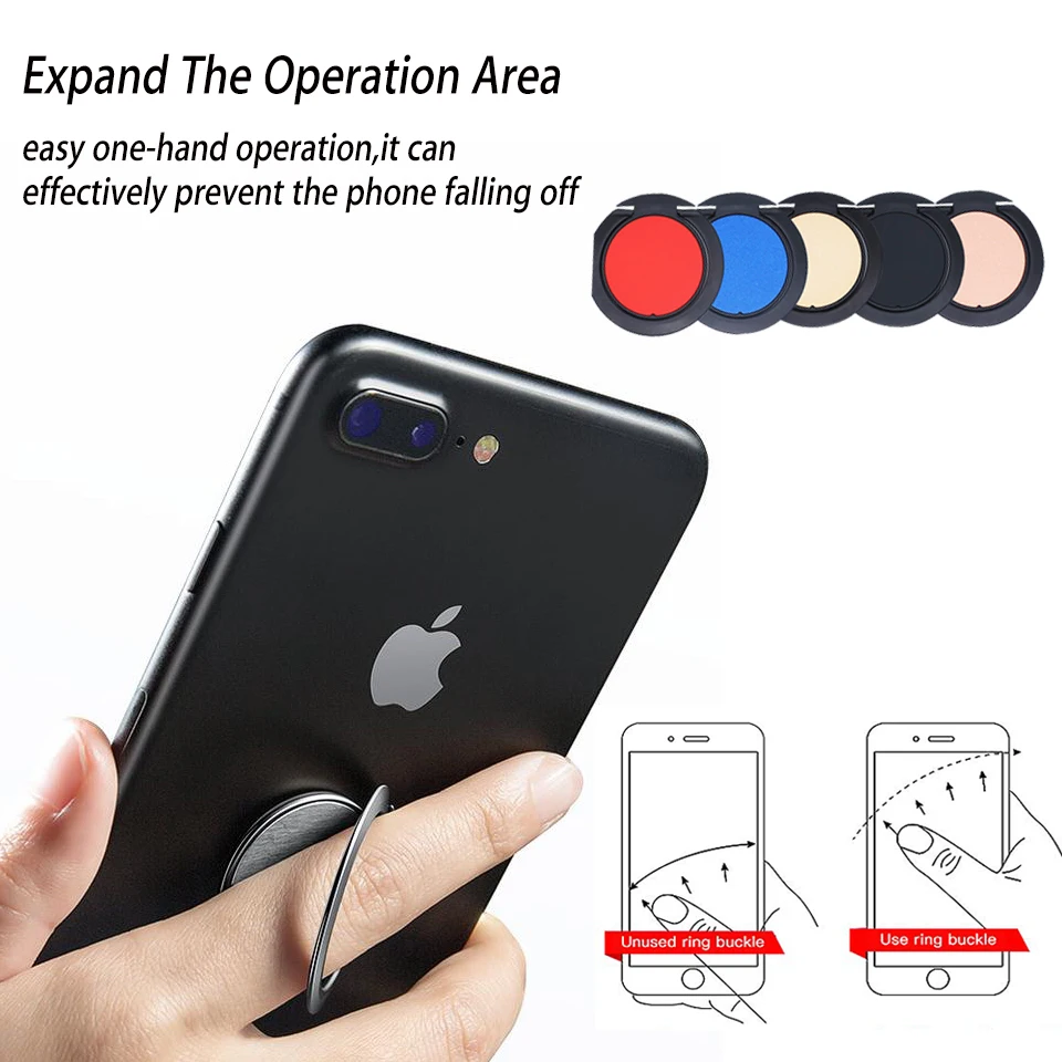 Ультратонкий держатель для телефона с кольцом на палец магнитный автомобильный
