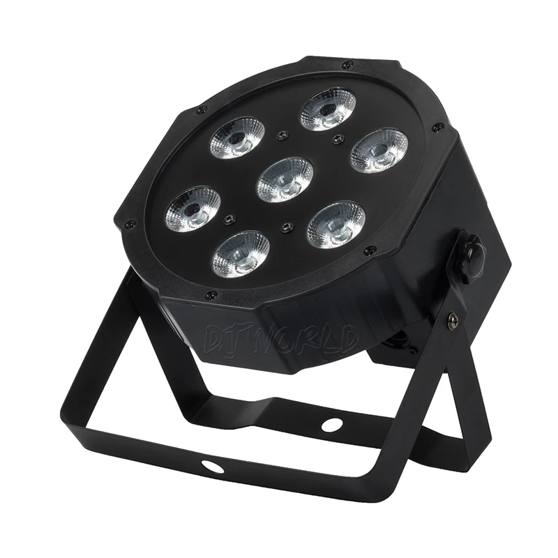 Светодиодный светильник, 7x18 Вт, алюминиевый корпус, RGBWA+ UV Dmx512, сценический светильник, вечерние, свадебные, Dmx, сценический светильник, хорошие, вечерние