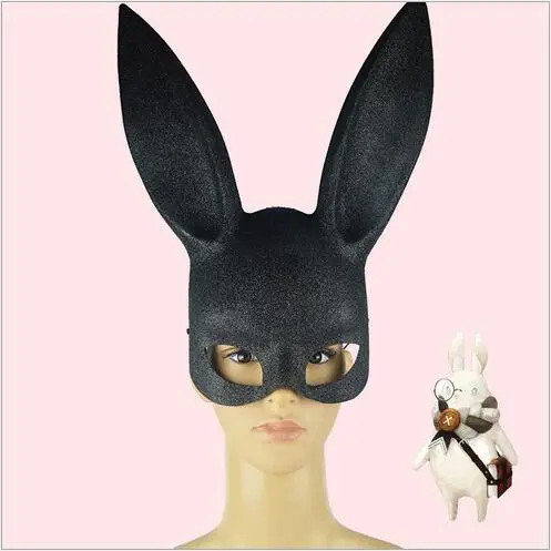 Рождественские вечерние маскарадные маски с кроликом сексуальные длинные уши