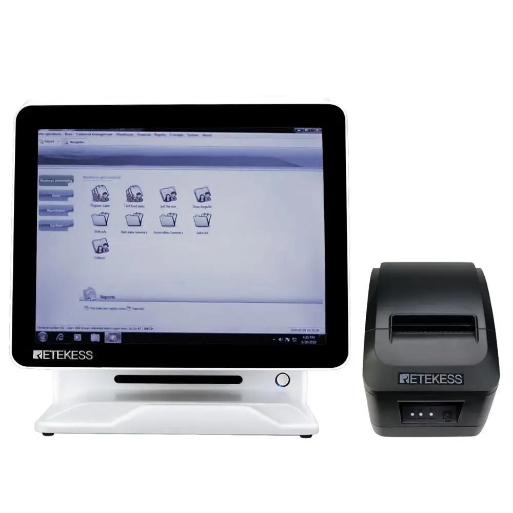 Retekess TD176 15 дюймов трогательный заказ машина+ TD022 черный термопринтер система заказа ресторана кофе магазин торт дом