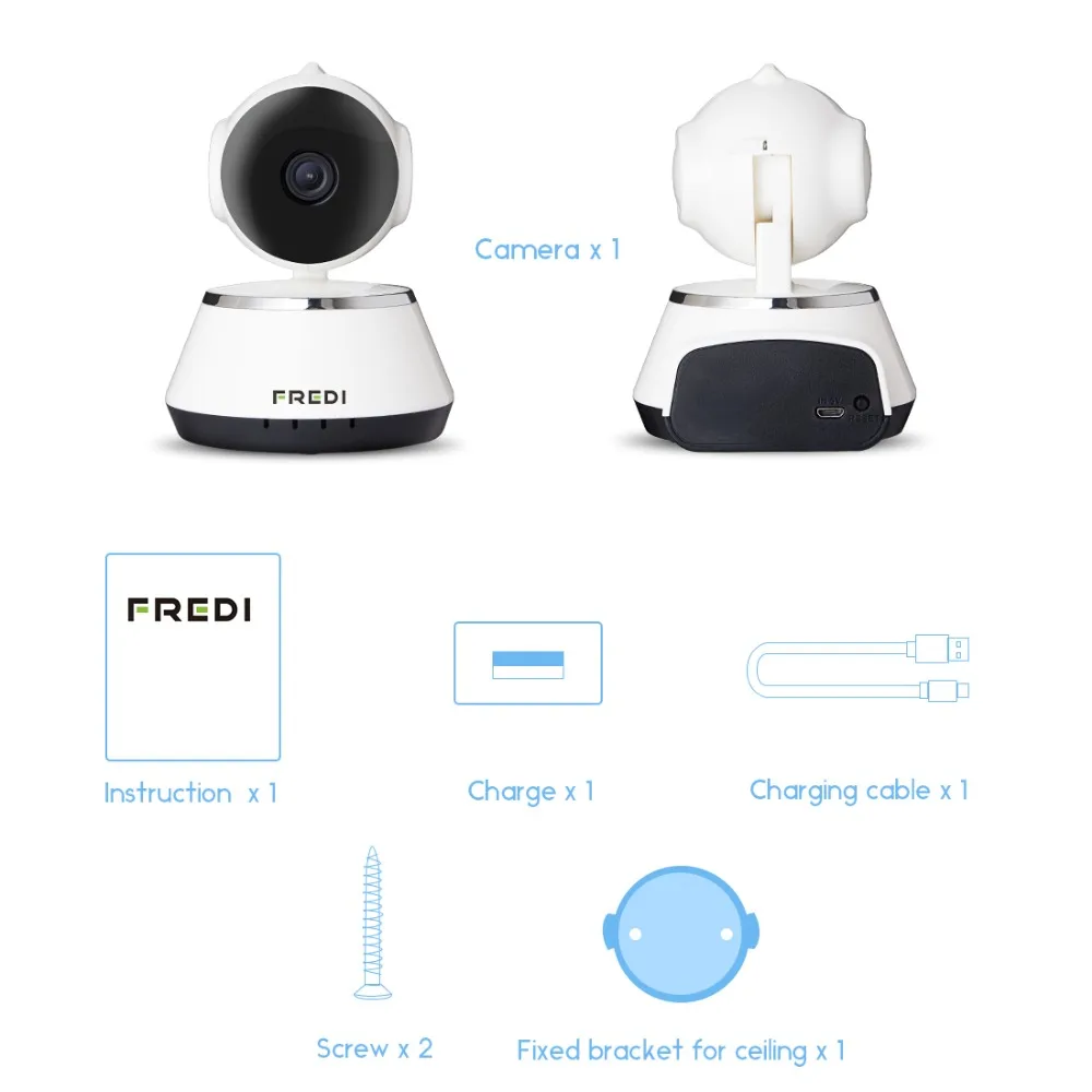 FREDI 1080 P/720 P домашняя IP камера безопасности двухсторонняя аудио беспроводная камера WiFi камера видеонаблюдения CCTV камера ночного видения