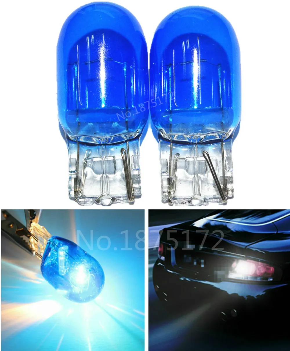 4 шт. 7440 W21W 582 T20 1881 12 в 21 Вт ксеноновые HID синие стеклянные клиновидные