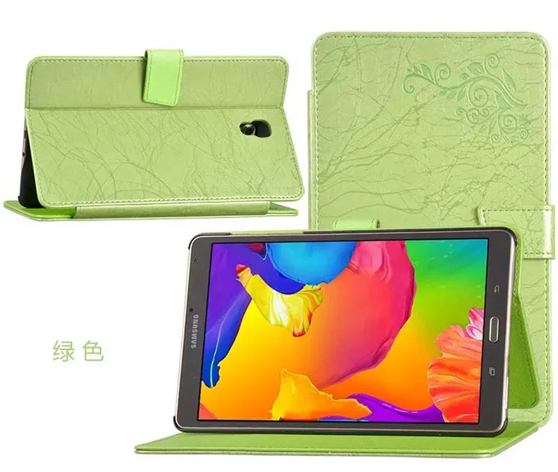 Кожаный чехол-книжка с подставкой и принтом для Samsung Galaxy Tab S 8 4 T700 T701 T705 T705C чехол