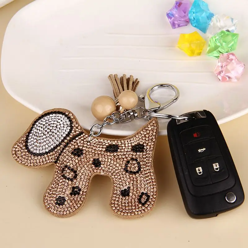 YD&ampYDBZ 2019 Cute Dog Key Keychain For Women Fashion Kwaii Jewelry Car Ring Brown Pink Silver Color Red 4 Handbag Keychains | Украшения