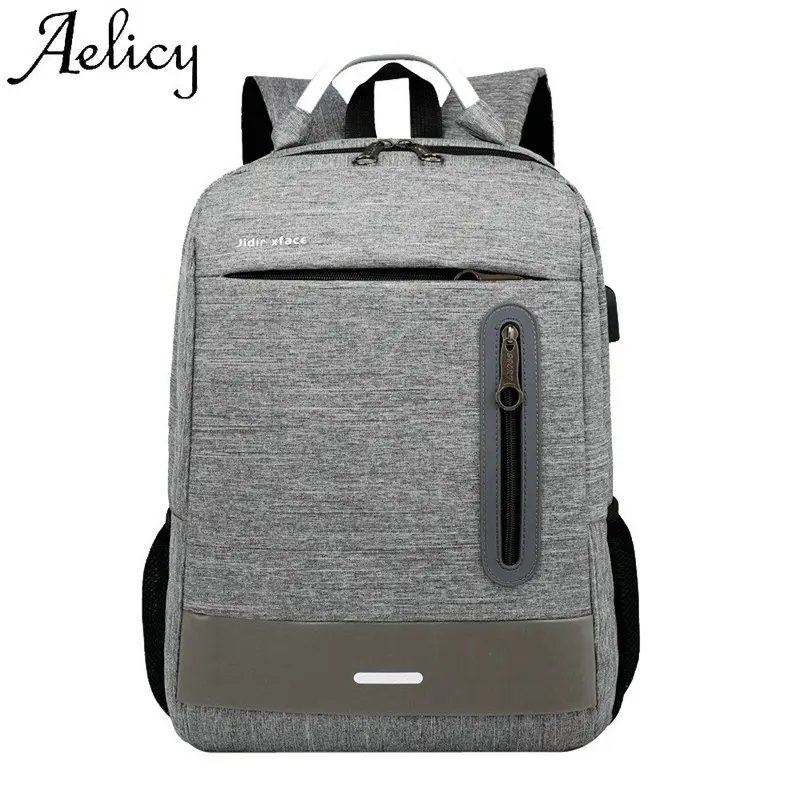 Женский рюкзак унисекс Aelicy повседневный деловой для компьютера с USB сумка