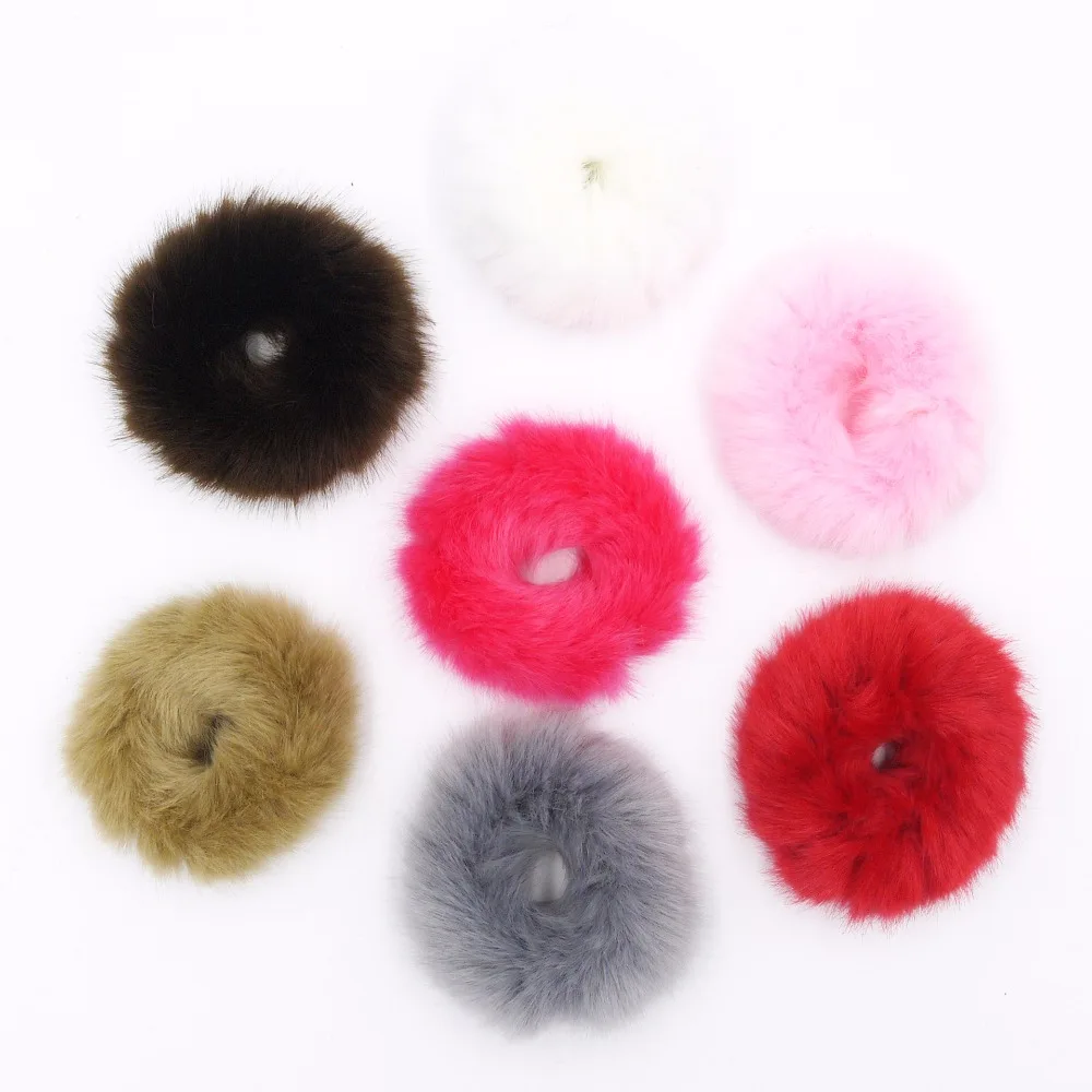 Резинка для волос из искусственного меха|fashion hair accessories|hair accessorieshair band |