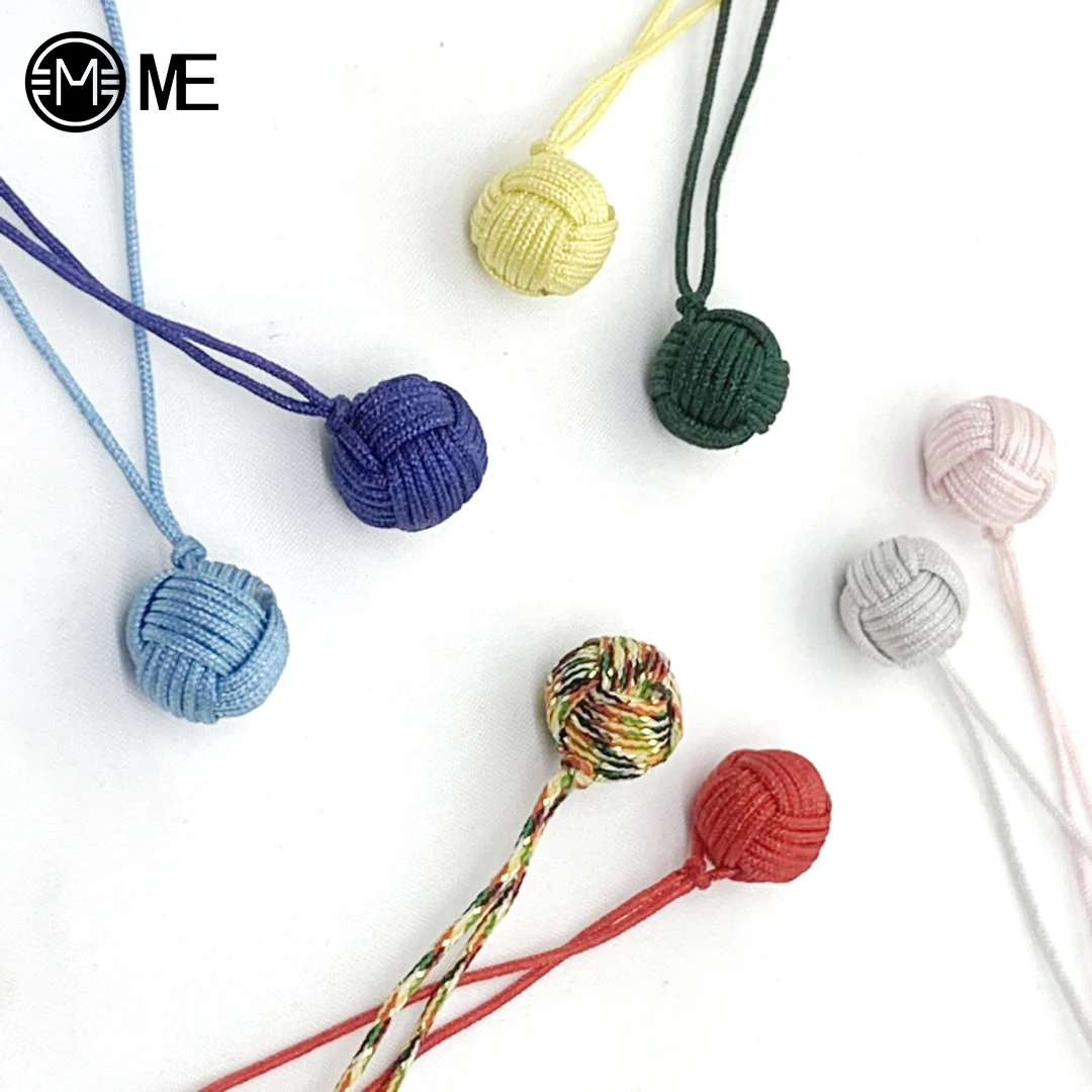 MIVE 2019 New Handmade Monkey Fist Keychain Rope Charm Hanger Pendant Key Chain Car Keys Personality Fashion Jewelry accessories | Украшения