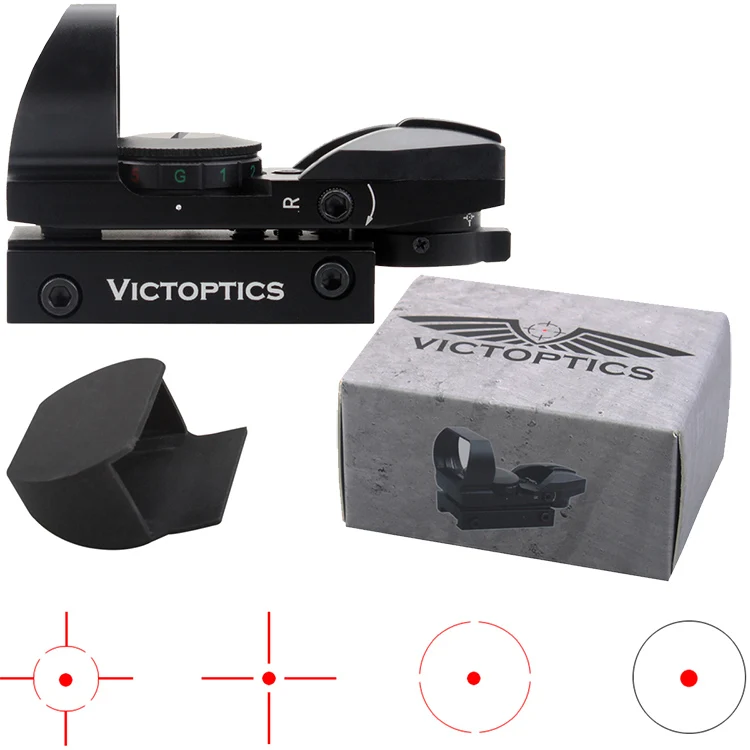 10 шт. Victoptics 1x23x34 мульти винтовочный оптический прицел с сеткой рефлекторный прицел Красная точка прицел подходит 21 мм Пикатинни Вивер рейка