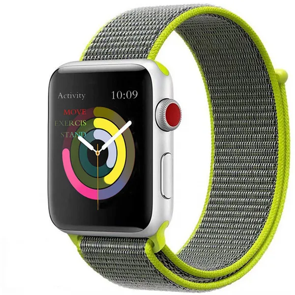 flash Цвет Напульсники для наручных часов Apple Watch Series 5/4/3/2/1 40 мм 44 спортивный бесшовный нейлон сменный ремешок для 38 мм 42 мм наручных часов iWatch, ремешок - Цвет ремешка: flash