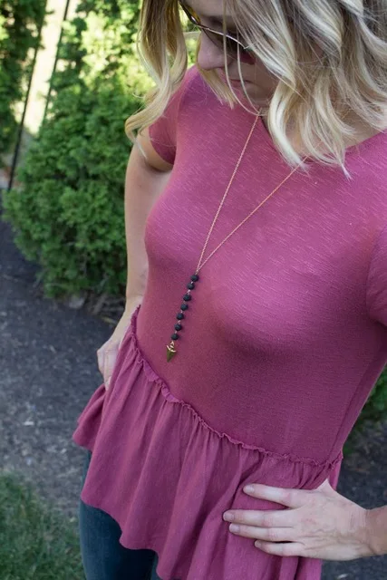 Аксессуары минималистичное ожерелье с диффузором эфирного масла украшения для