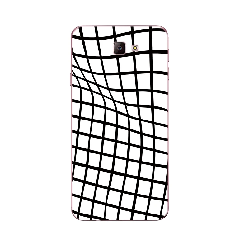 Custom Cases For Samsung Galaxy J5 Prime / J7 for J2 Shell J3 2016 2017 J3109 Soft TPU Geometry Striped Printing |