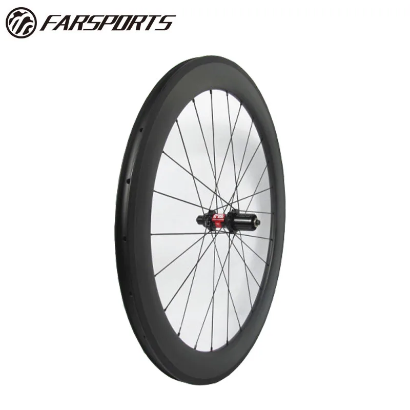 Farsports FSC60-CM-23 DT240 углеродного волокна дорожный велосипед довод колеса 60 мм, бескамерные OEM довод дорожный колесная