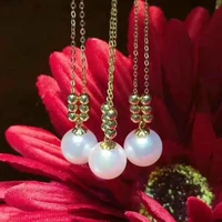 shilovem 18k yellow gold natural freshwater pearls pendants fine jewelry women trendy necklace new gift mymz9 9 5zzz