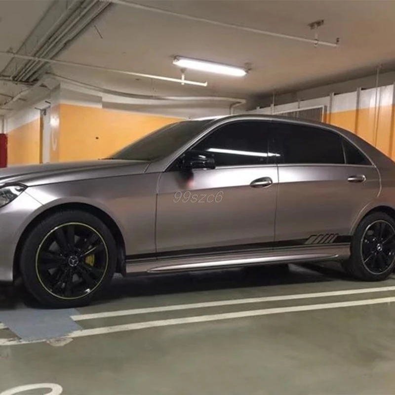 Автомобильная наклейка гоночная полоса боковая юбка для Benz C класса W205 AMG Edition 507