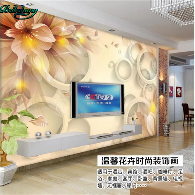 

3D Френки beibehang, фантазийные цветы, фон для телевизора, сделанные на заказ Френки, декоративные обои для гостиной