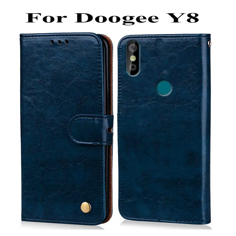 Newest Wallet Case For Doogee Y8 Phone Cover Back 6.1&quot 100% Special PU Leather Flip Strap | Мобильные телефоны и