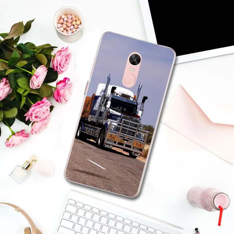 Picture 9 Cases for Xiaomi Mi Redmi Note 3 3S 4 4X 4A 5 5S 5A 6 6X 6A 8 A1 Pro Plus Max 2 Bags Super Cool Heavy Truck Car - Цвет: Picture 9