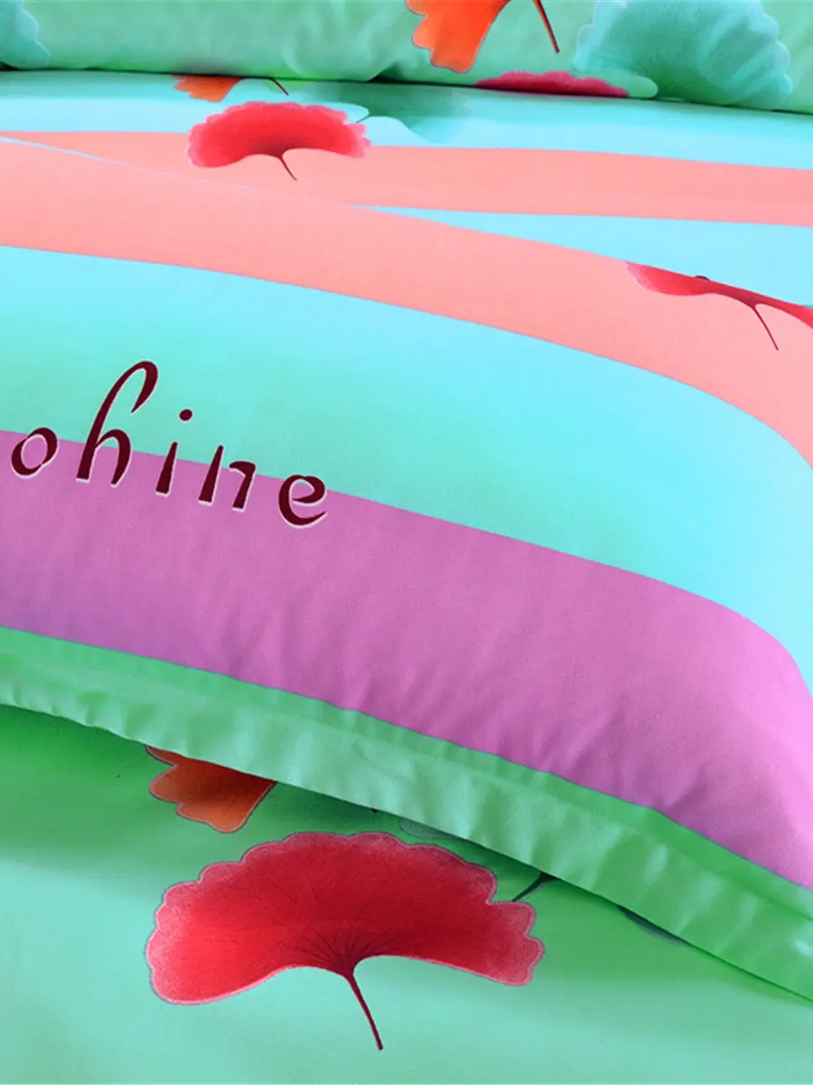 4Pcs Duvet Cover Set Colorful Pattern Comfortable Durable Bedding | Дом и сад