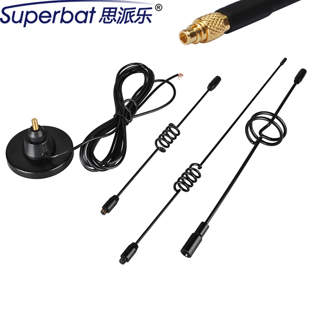 Superbat 10dBi 820-2170MHz 3G GSM UMTS HSUPA 4G LTE Aerial Magnetic Car Antenna Signal Booster MMCX Male for GSM 3G Devices