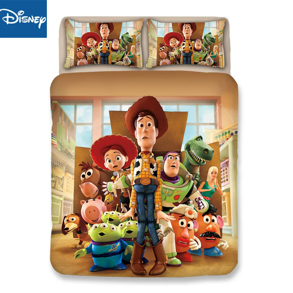 

Disney toy story, Комплект постельного белья двойного размера для мальчиков, набор постельного белья для мальчиков, набор постельного белья для детей 3-4 лет, домашний текстиль, бесплатная доставка, новинка
