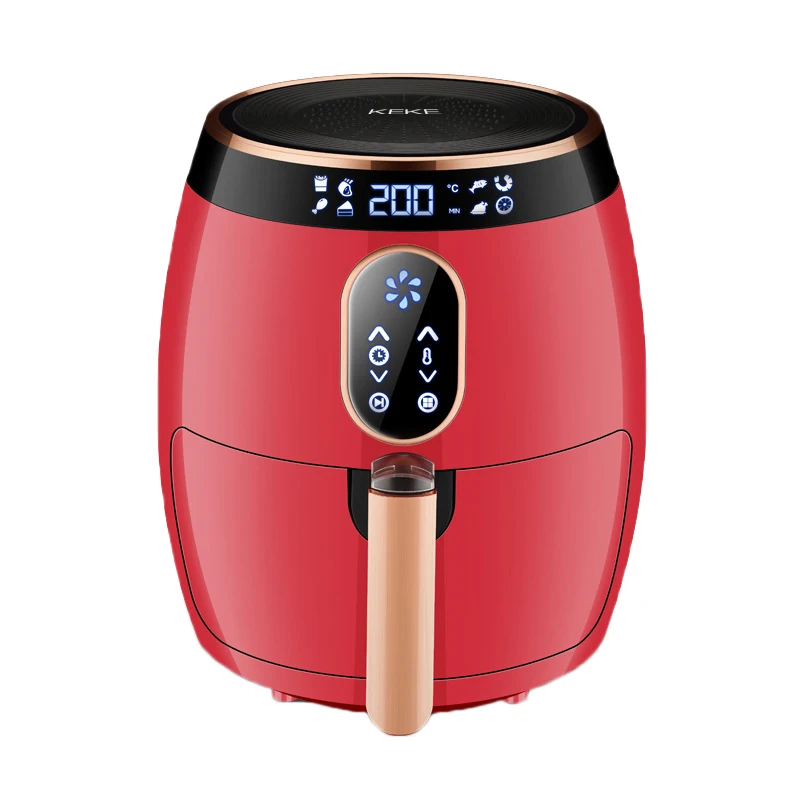 Ruby Red Keke K008 бытовой аэрофритюрница для приготовления блюд без большой Ёмкость Смарт Сенсорный экран Автоматическая, для картофеля фри машина - Цвет: Ruby Red