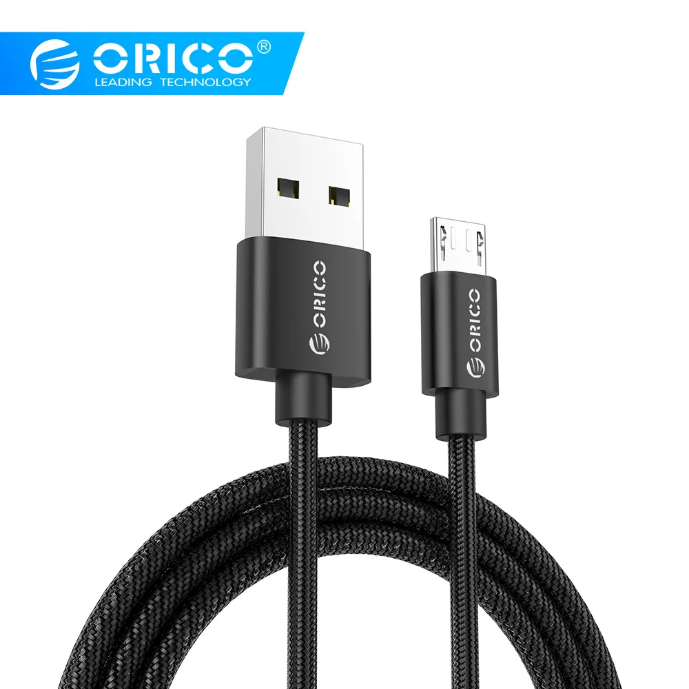 ORICO, USB кабель, нейлон, USB-A, микро USB кабель для Xiaomi, huawei, SamSung, Meizu, Letv, USB кабель для синхронизации и зарядки, 1 метр