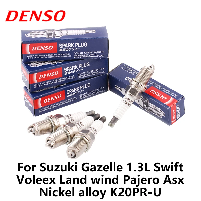 Лентам кампании DENSO свечи зажигания автомобиля для Suzuki Газель 1.3L Swift Voleex 1.5L земля