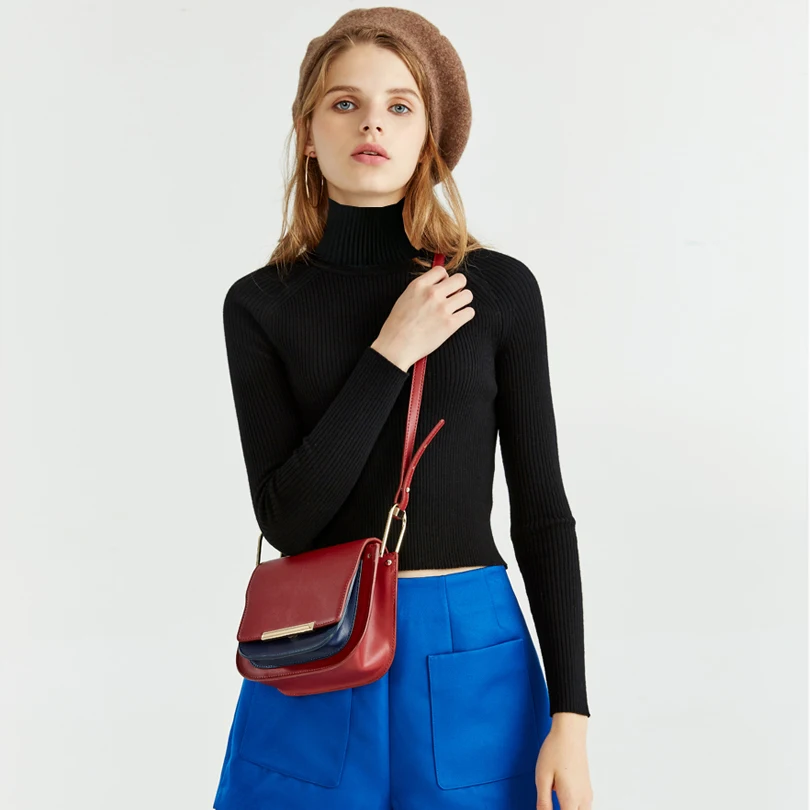 Зимняя модная одежда для женщин водолазка реглан вязаный укороченный топ модный