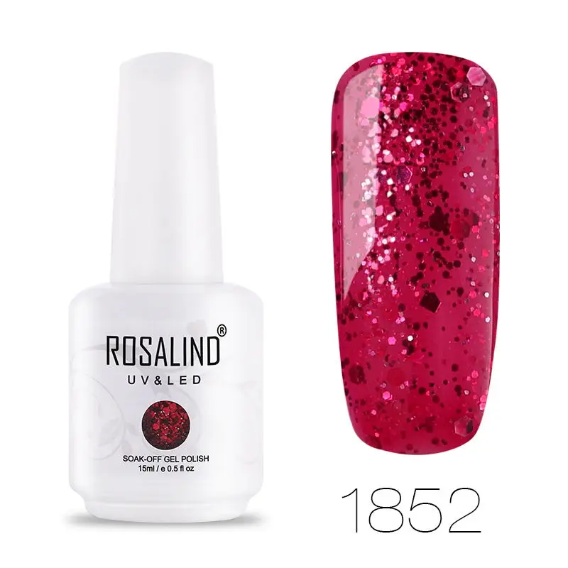 1852 ROSALIND гель 1S 15 мл 60 цветов лак для ногтей Vernis Гель-лак для ногтей полуперманентный впитывающий Гель-лак для ногтей - Цвет: 1852