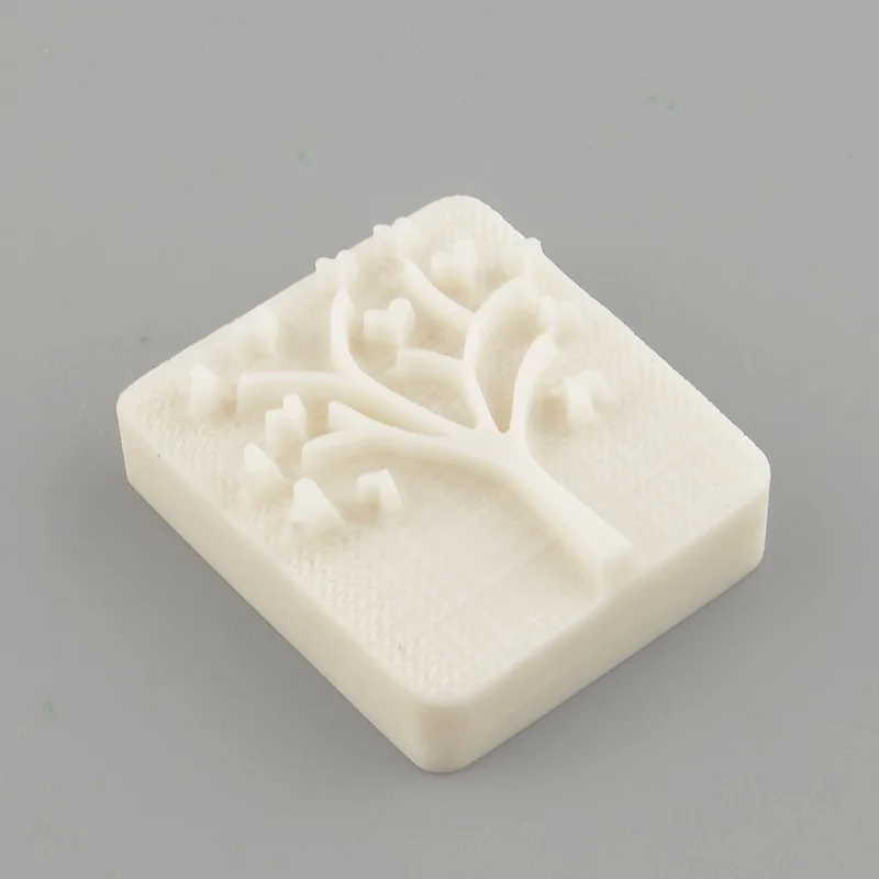 1Pc 4.5*4*1.8cm Resin Handmade Soap Mold Heart Love Tree Handmade Yellow Resin Soap Stamp Soap Mold Mould Craft Beautiful Gift