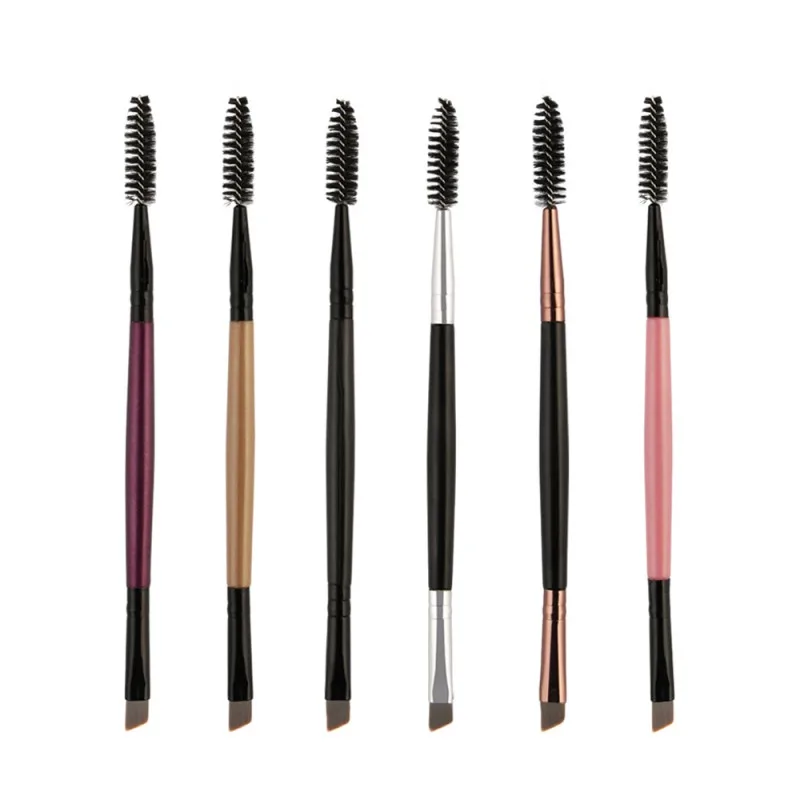 Профессиональная кисть для бровей и ресниц с пластиковой ручкой 6