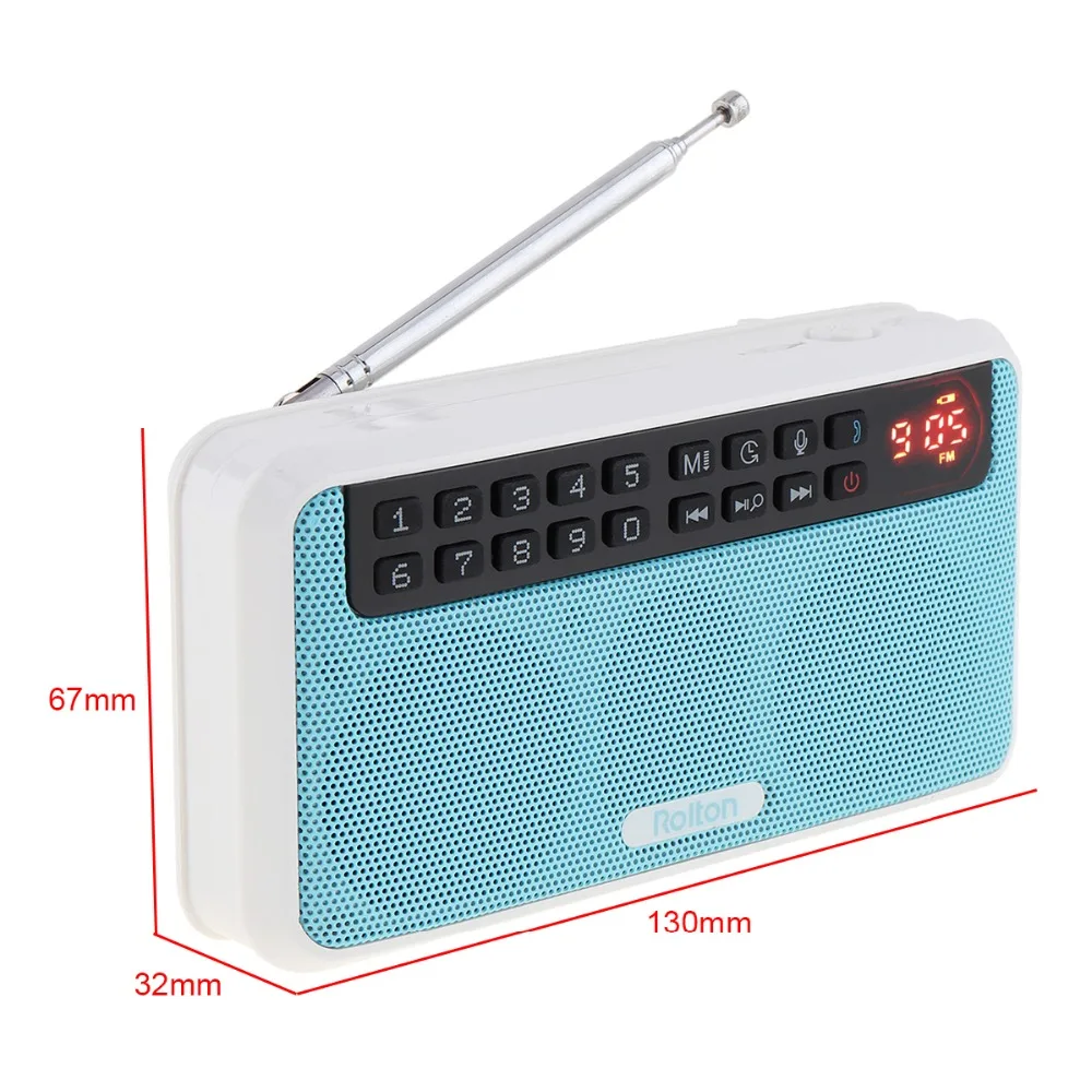 Портативное мини радио Rolton глобальная FM портативное am fm radyo музыкальный плеер