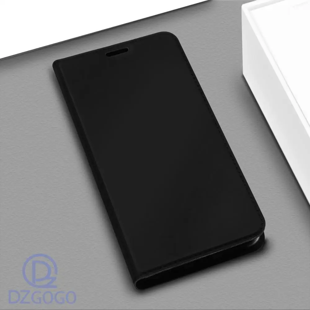 DZGOGO Магнитный Флип Бумажник Книга телефон чехол, кожаный чехол книжка на Asus ZenFone Max Pro M2 M 2 ZB631KL Глобальный Версия 4/6 64/128 GB - Цвет: Black