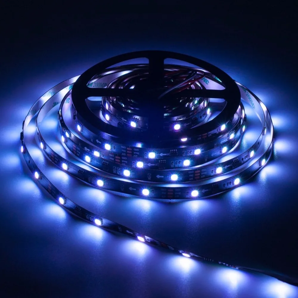 1 м 5 WS2811 5050 SMD RGB полоса света программируемая Адресуемая 30/60 светодиодов/м