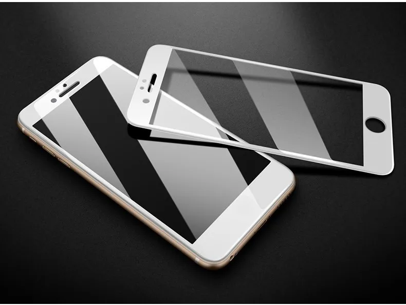 Закаленное 3d стекло с закругленными краями и полным покрытием для IPhone 6 7 Plus