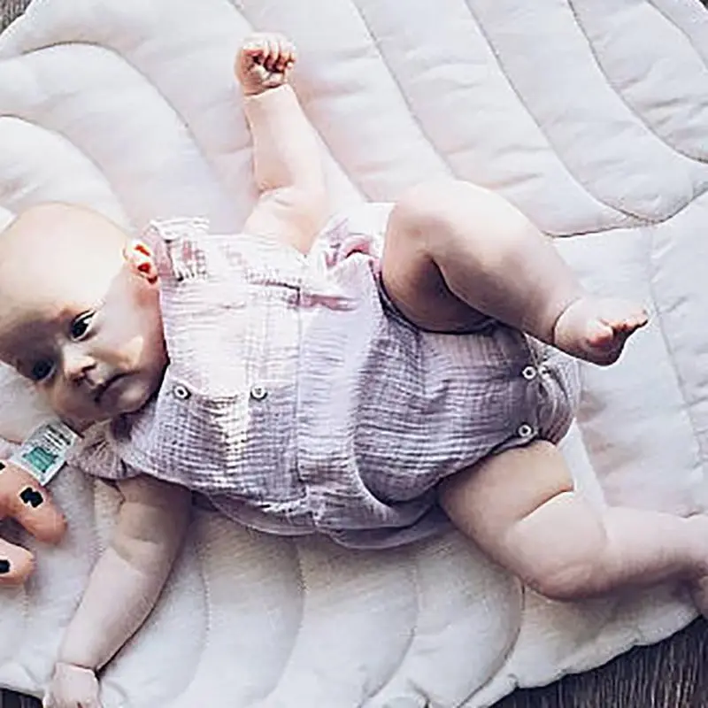 Одежда для маленьких девочек комбинезон новорожденных цельное платье с