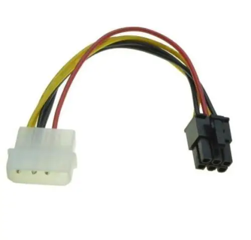 5 шт. diy PCI-E PCIe ATI nVidia видеокарты 4-контактный кабель питания Molex на 6-контактный |