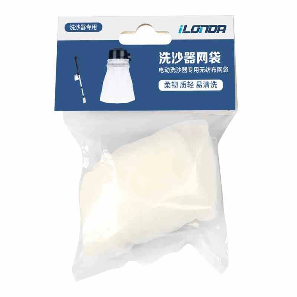 4 шт. портативный эластичный рот фильтр мешок белая сетка аквариум не тканый