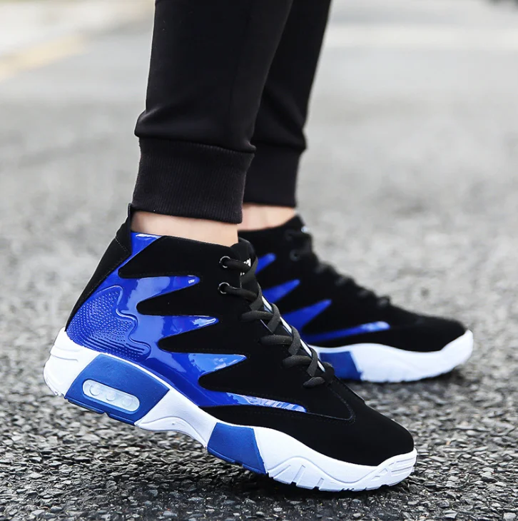 XEK 2019 spring men shoes fashion comfortable black and white color matching high High Top casual ZLL679 | Обувь